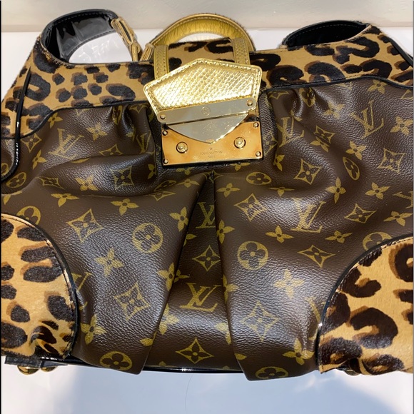 Limited Edition Vintage Louis Vuitton Polly Monogram Leopard Hobo Bag - Picture 7 of 16